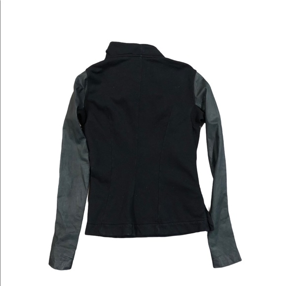 Rick Owens Drkshdw leather sleeve zip up - Picture 2 of 2